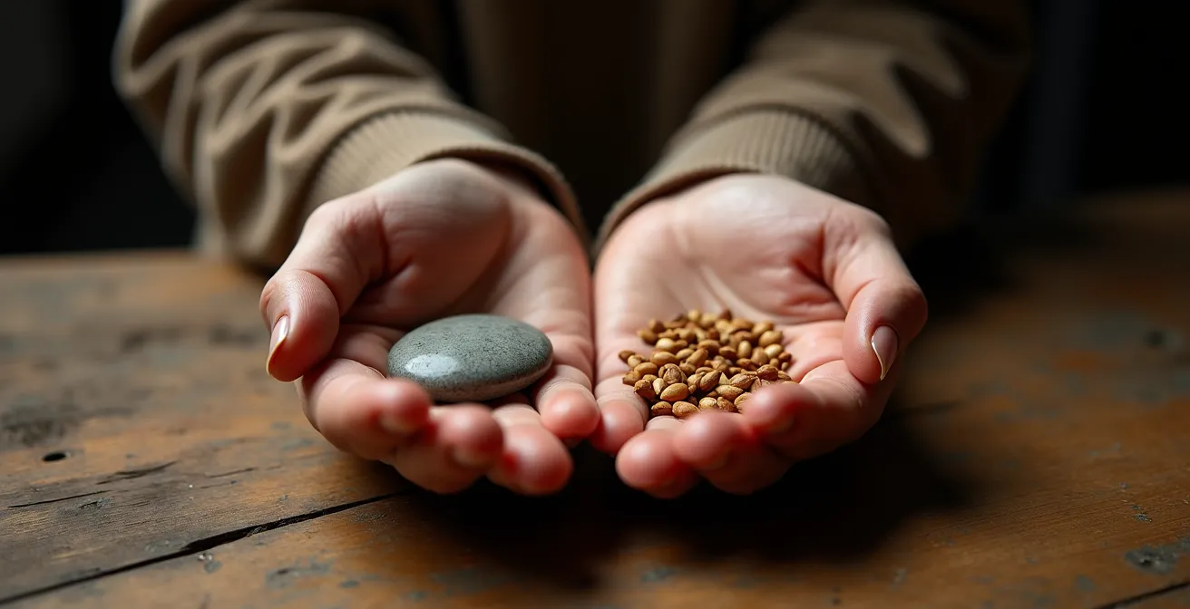 Femme en contemplation profonde symbolisant le questionnement sur le désir de maternité