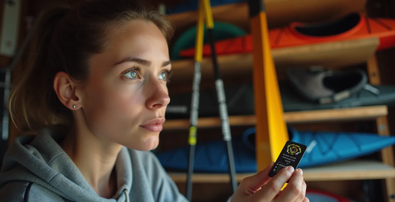 Représentation visuelle de la procrastination par l'achat d'équipement de loisir au Québec